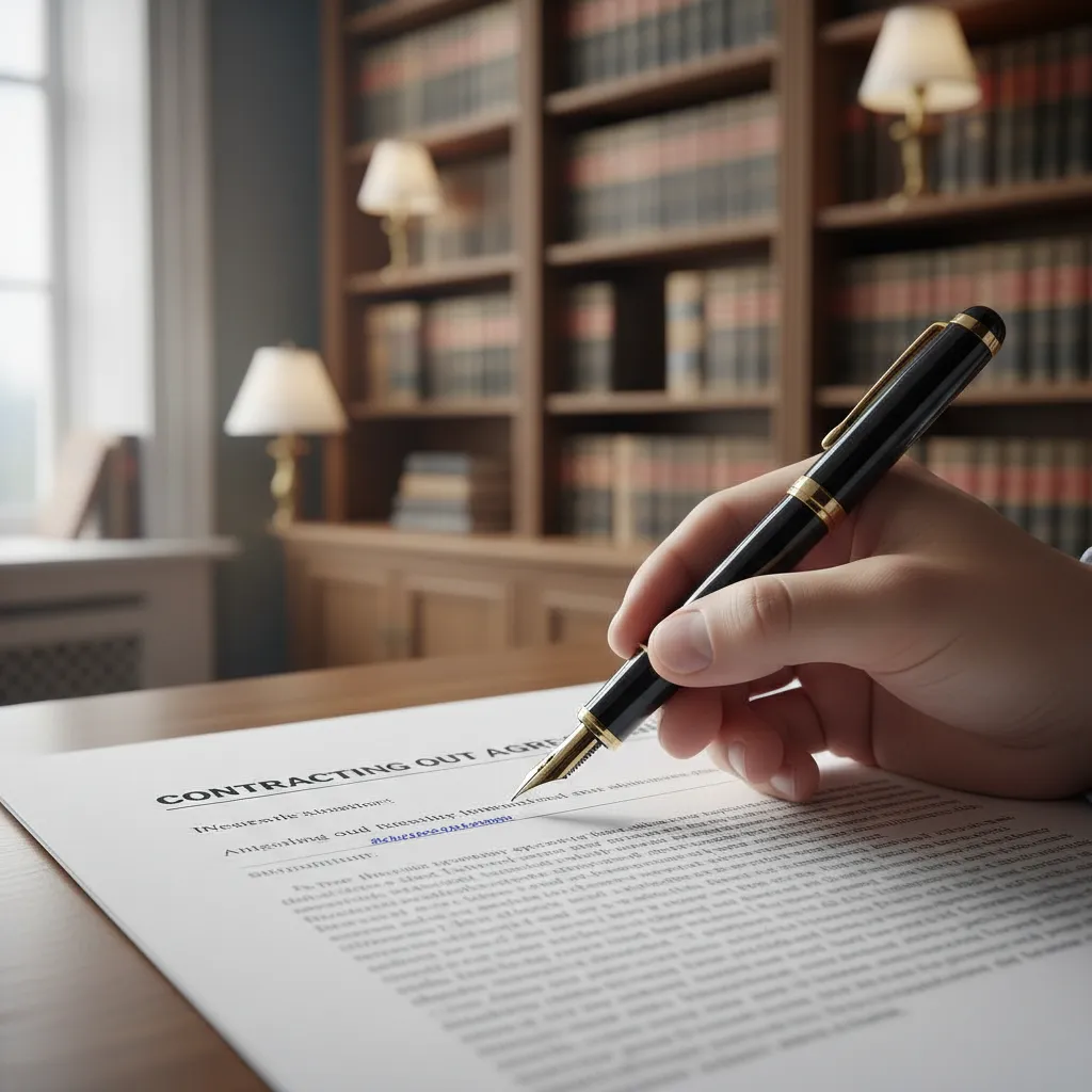 Signing a Contracting Out Agreement