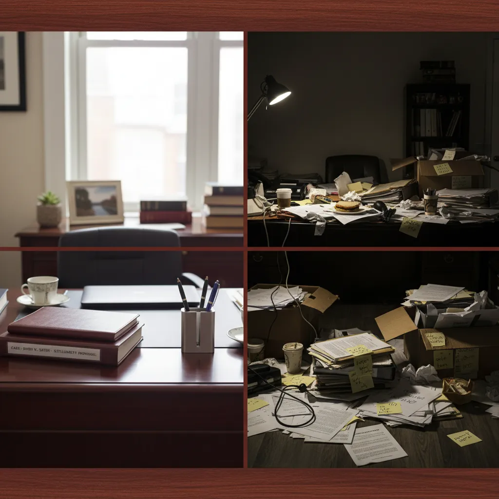 Contrast between effective legal strategy and high-conflict legal chaos