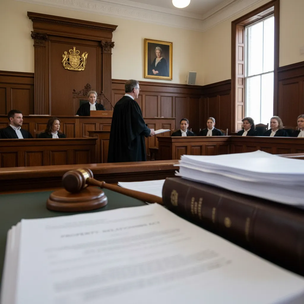 New Zealand courtroom setting symbolizing no-fault divorce law