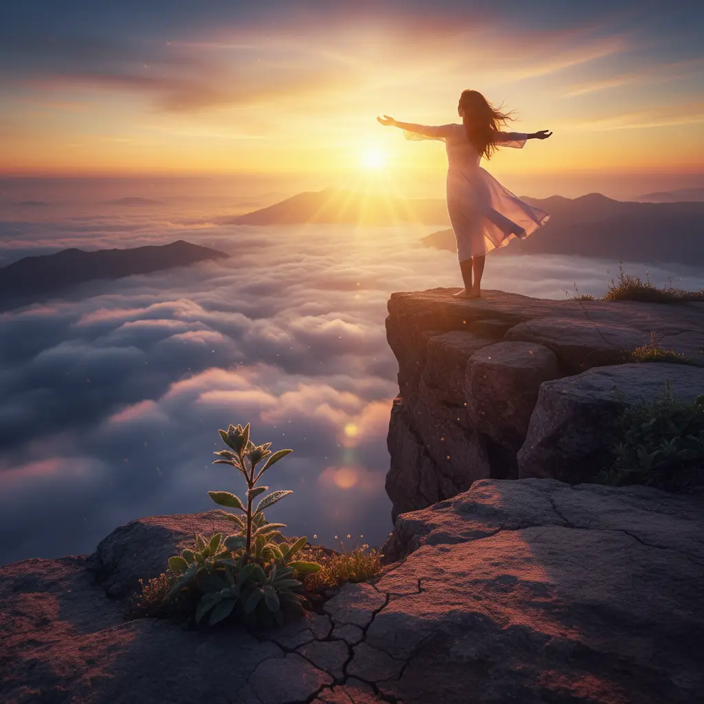 Symbol of hope and recovery after escaping a gaslighting relationship