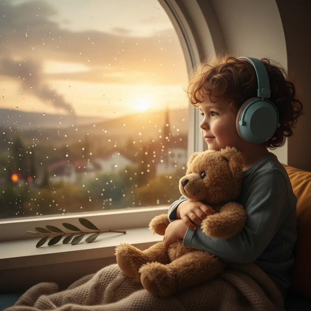 Autistic child using sensory tools for regulation