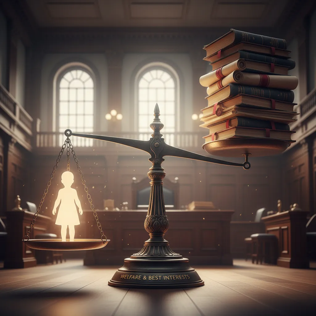 Balance scale illustrating the paramountcy of the child's welfare in NZ law