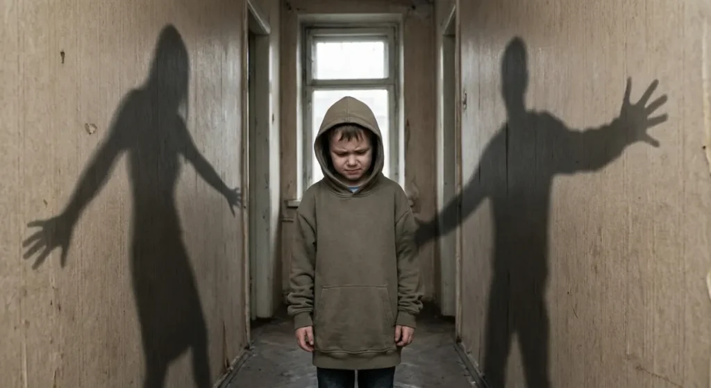 Child caught in the middle of parental conflict