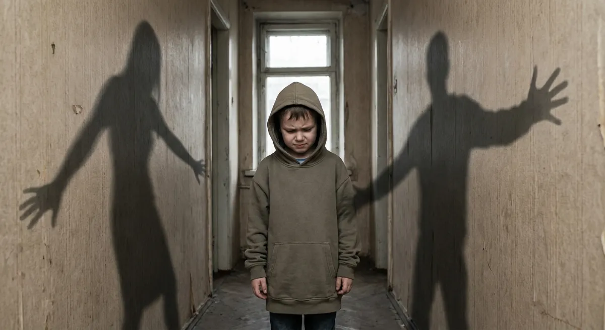 Child caught in the middle of parental conflict