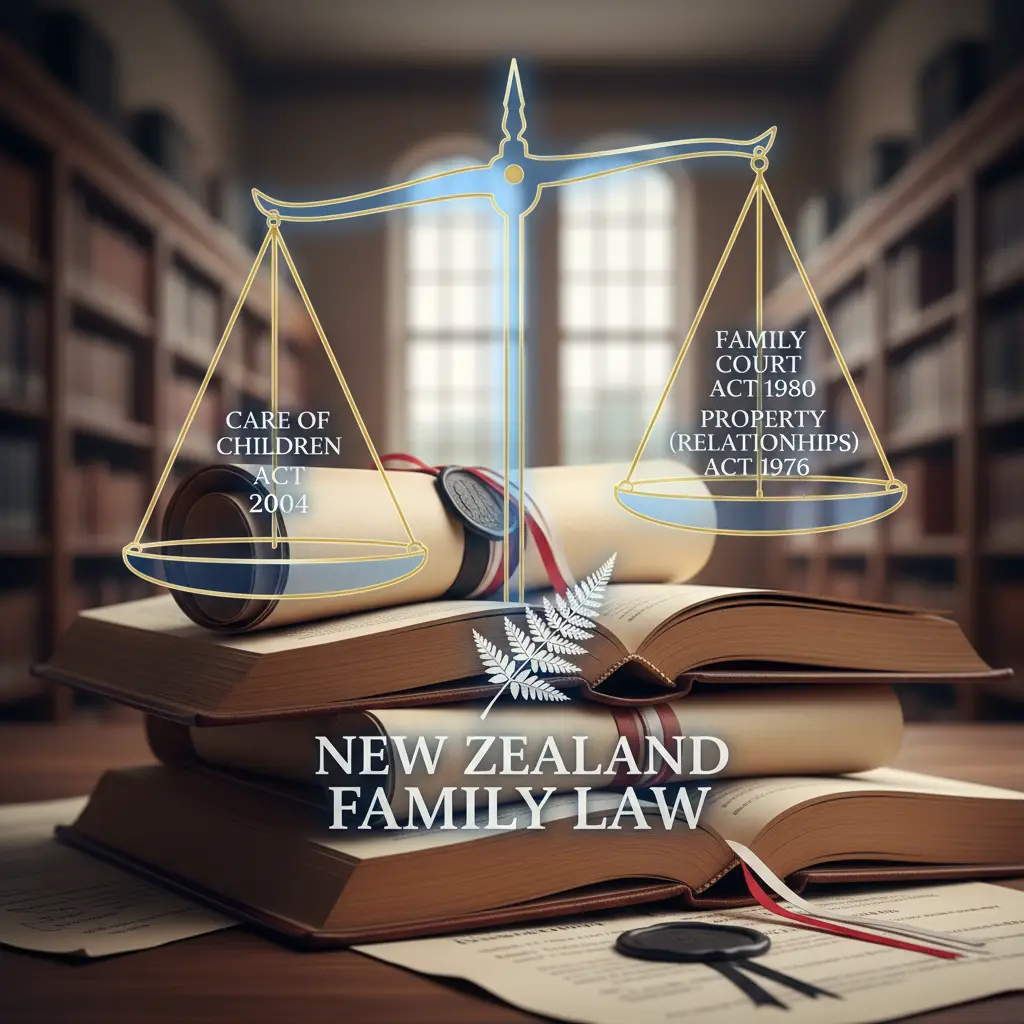 Legal documents representing New Zealand family law