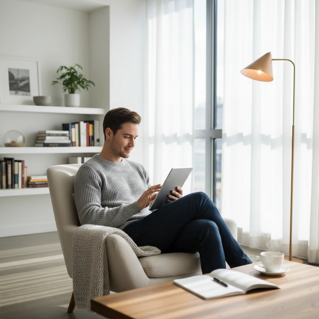 Person reading articles on New Zealand family law and relationship advice