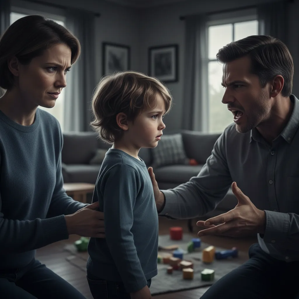 Child caught in parental conflict and manipulation