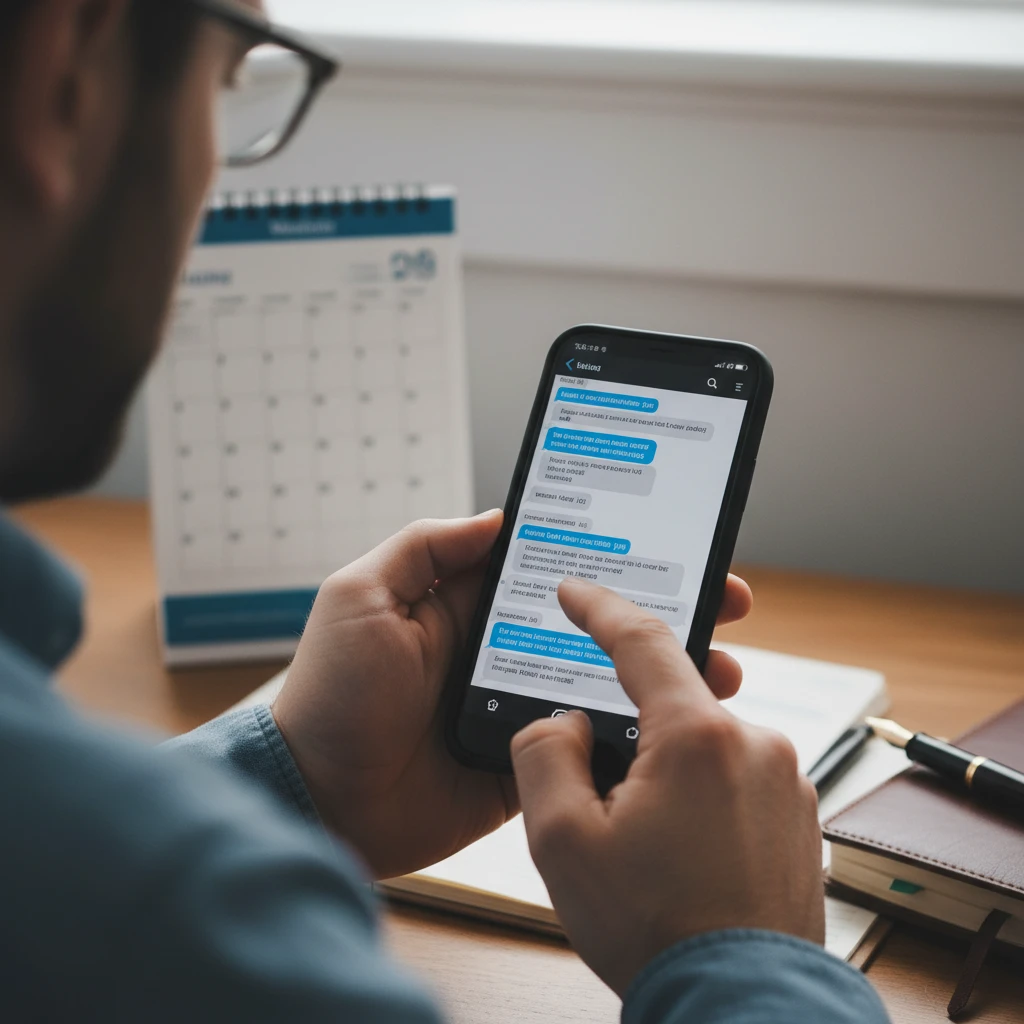 Woman collecting digital evidence of harassment on her phone