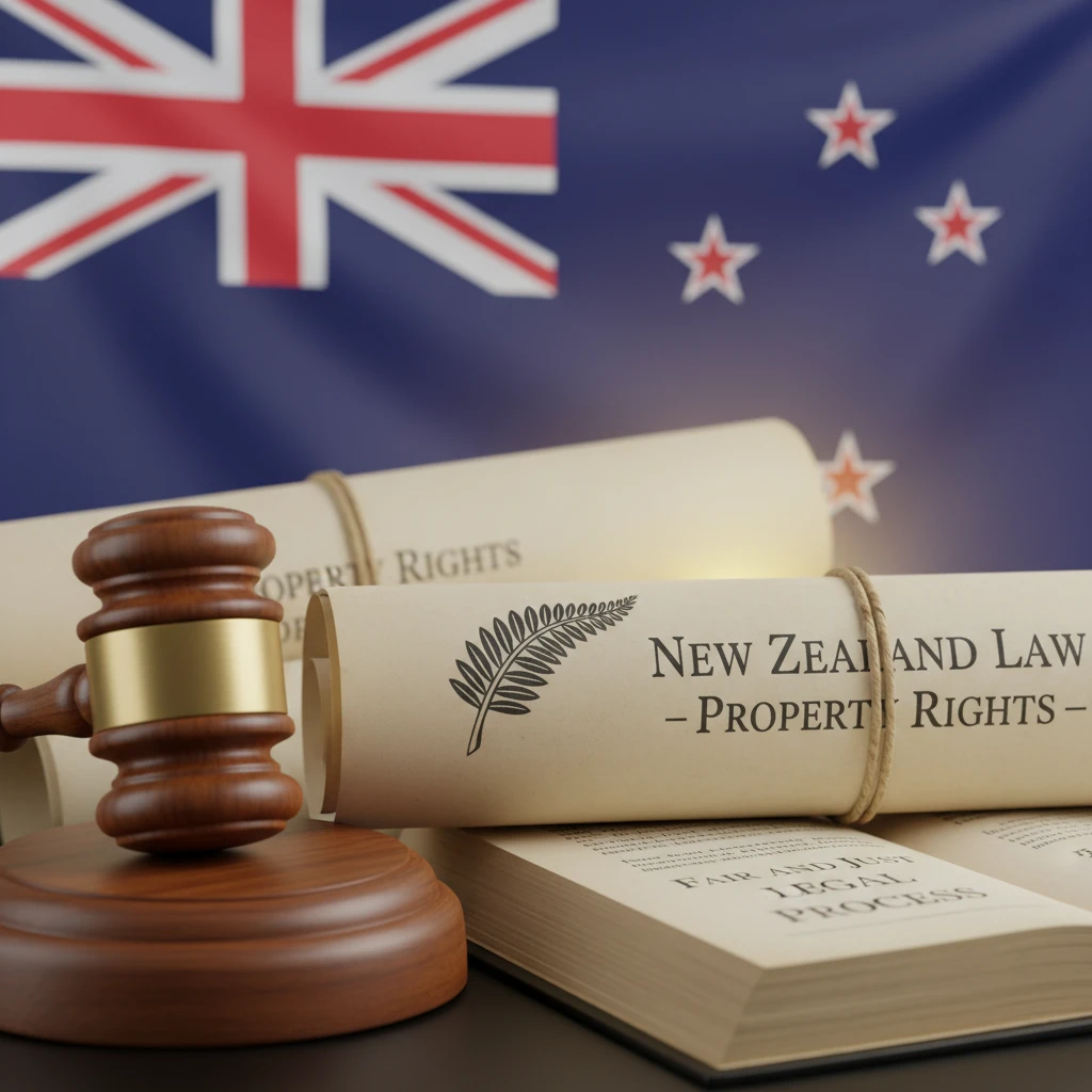 Legal documents and a gavel symbolising de facto property rights in NZ law