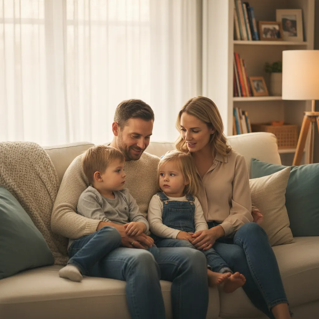 Parents speaking to children about separation