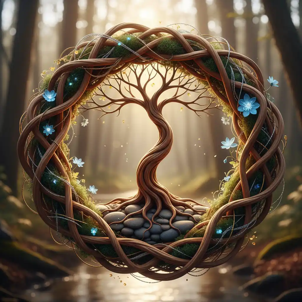 Abstract illustration of relationship growth