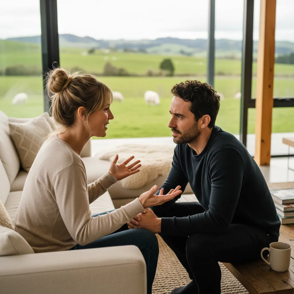 Couple practicing active listening and empathy
