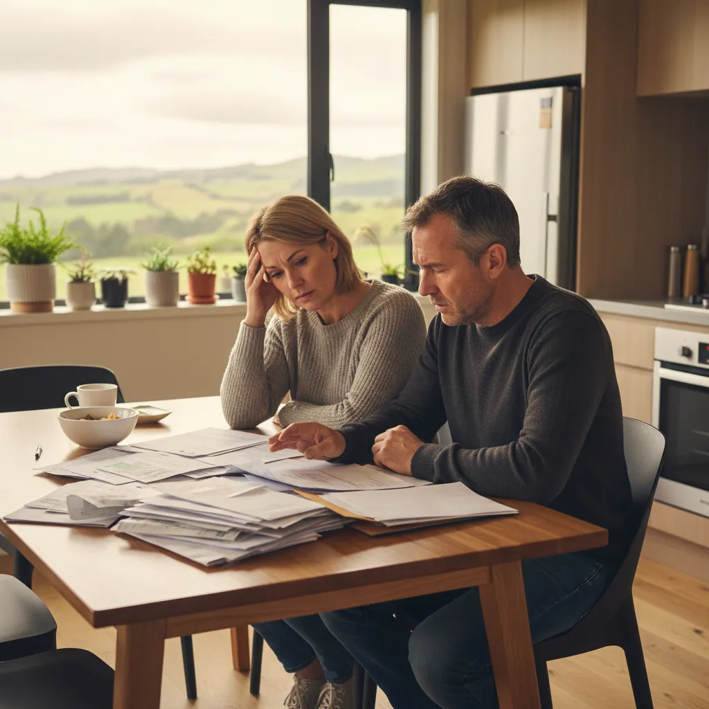 Couple discussing estate planning and wills in New Zealand