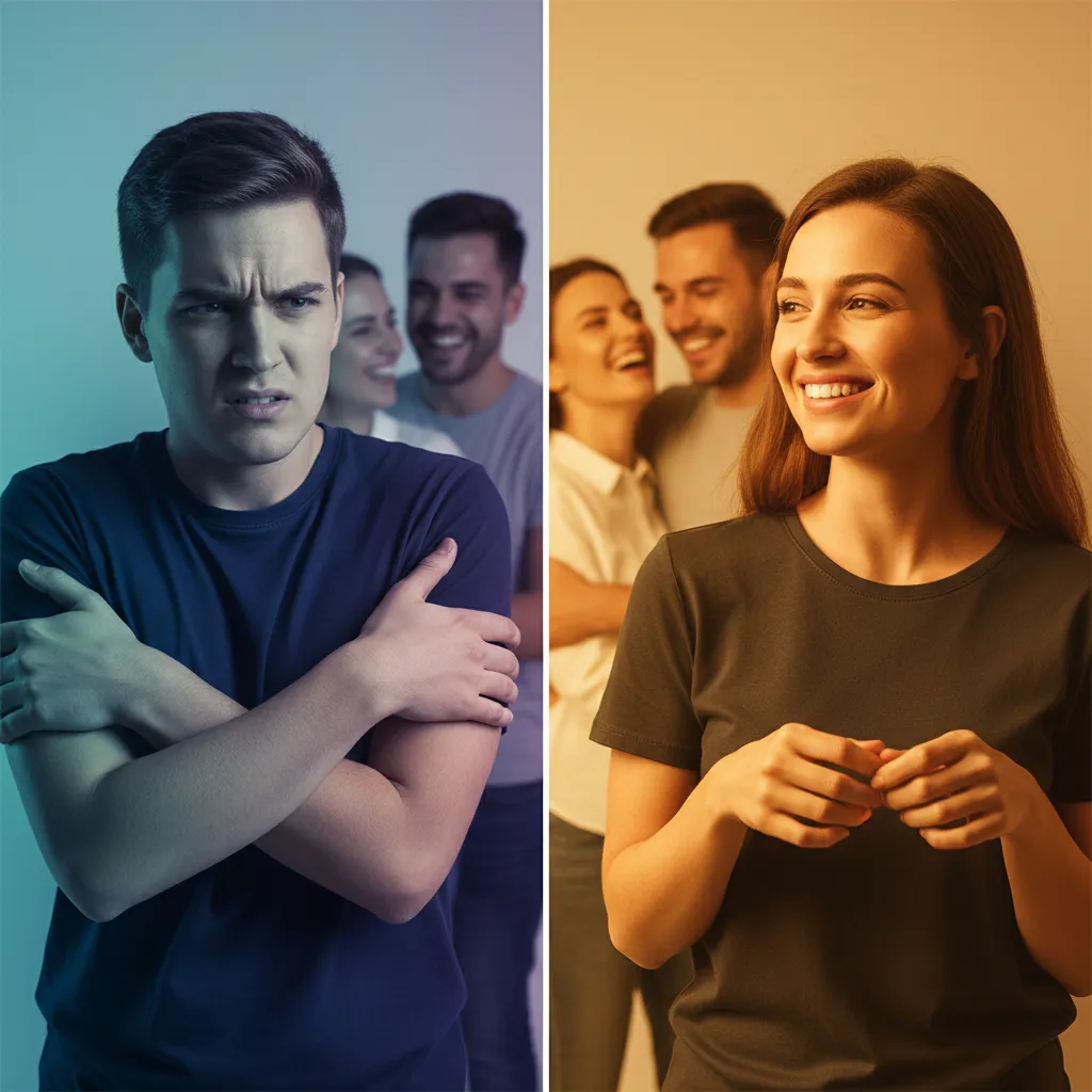 Visual representation of jealousy versus compersion