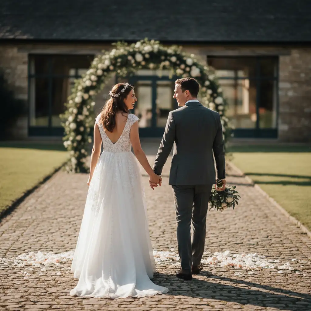 Happy married couple