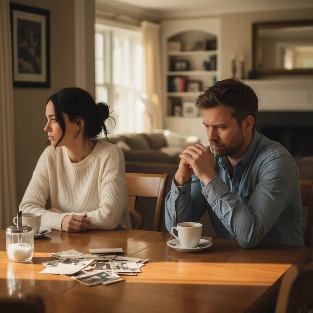 Tension between adult siblings during a family gathering