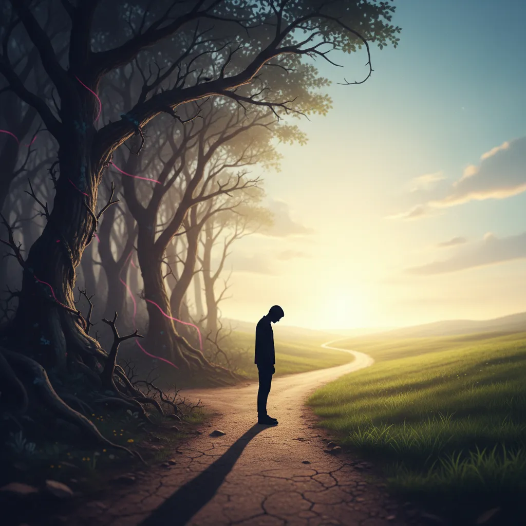 Visualizing the choice between staying in toxicity and choosing freedom