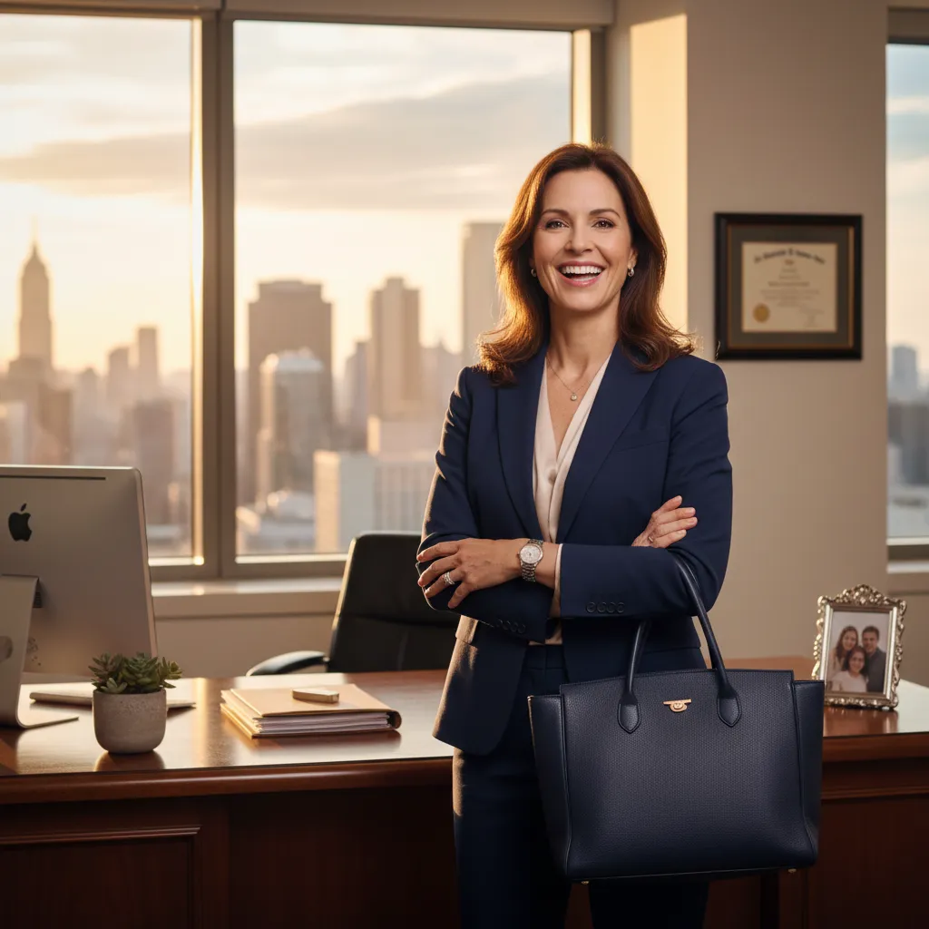 Professional woman working in a modern office