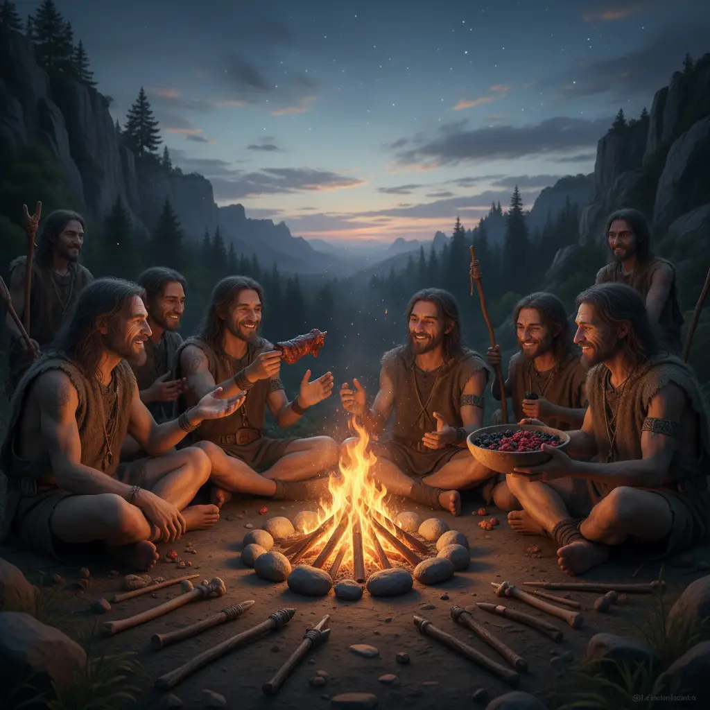 Evolutionary depiction of early human social bonding