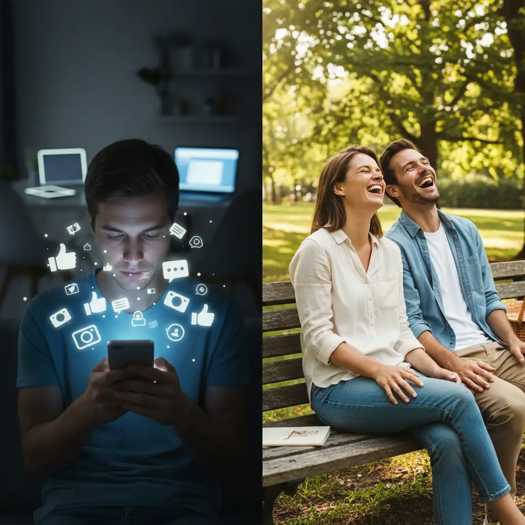 Comparison of digital interaction versus real-world friendship