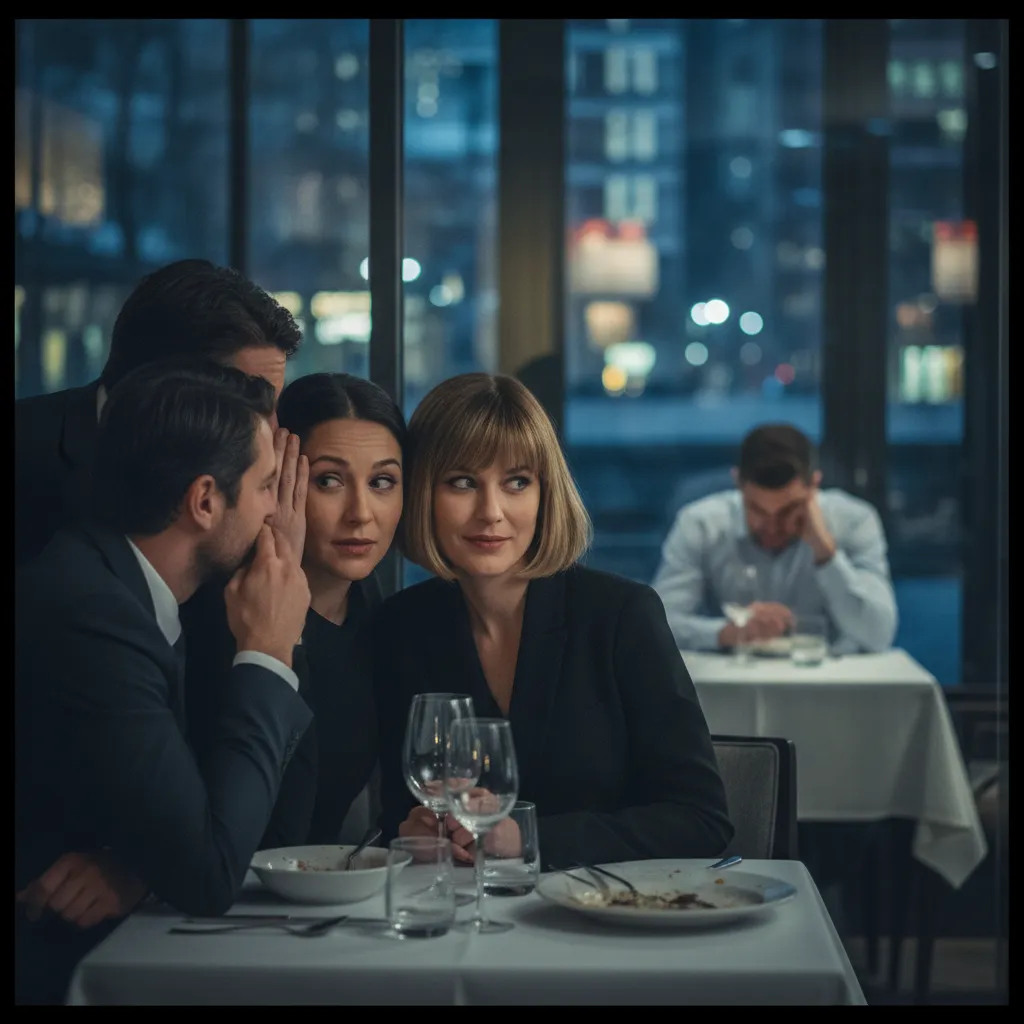 Depiction of a friend gossiping and betraying confidence