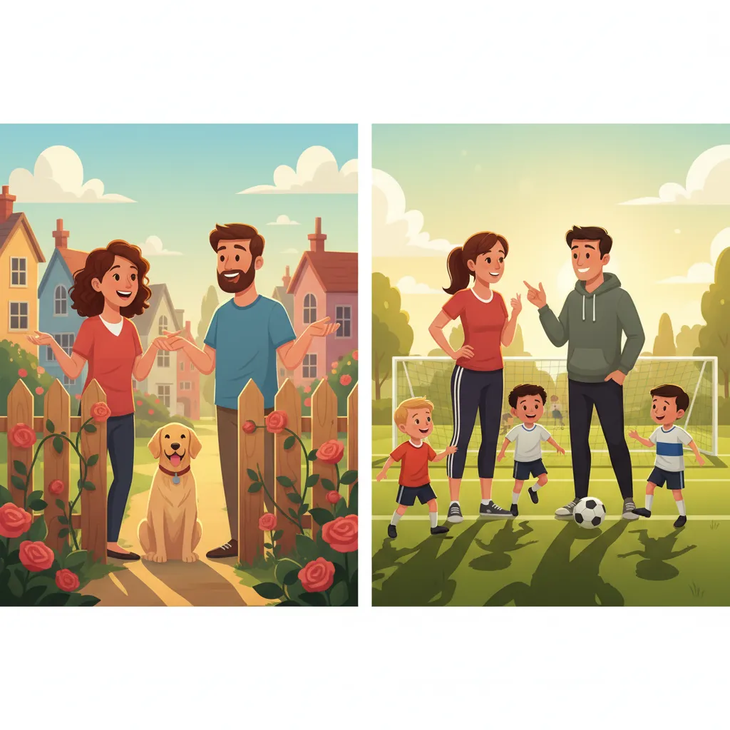 Examples of situational friendships: neighbors and sports parents