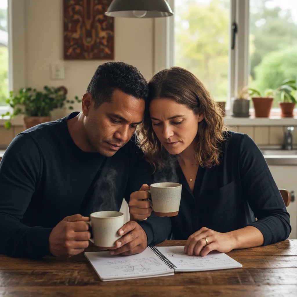 Parents negotiating a parenting plan