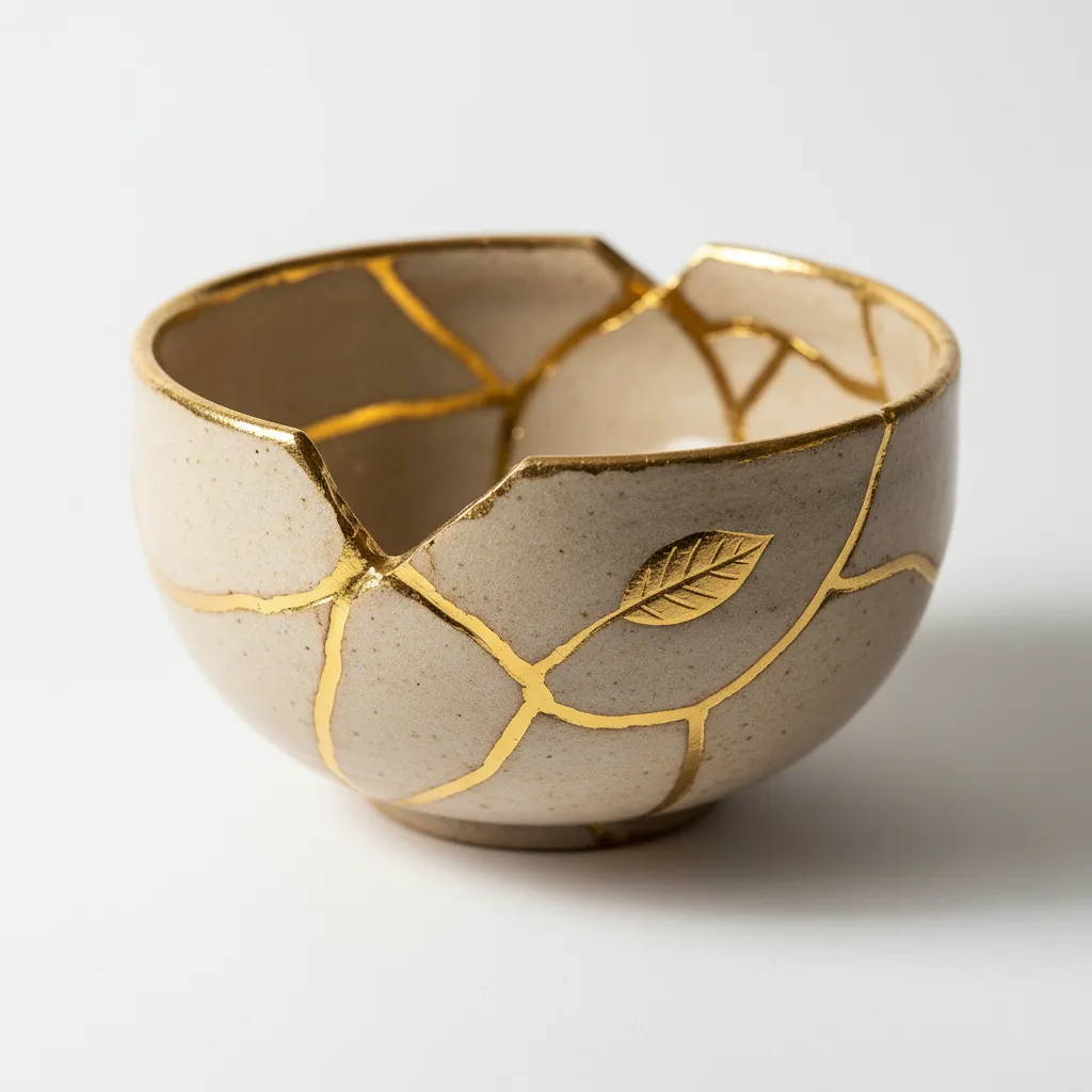 Kintsugi bowl representing repaired trust