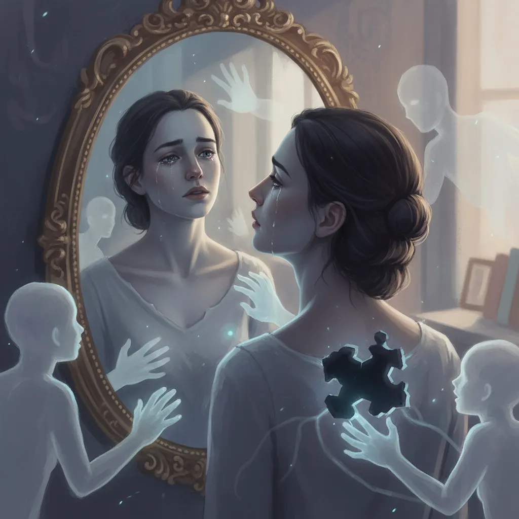 Illustration representing the internal void of codependency