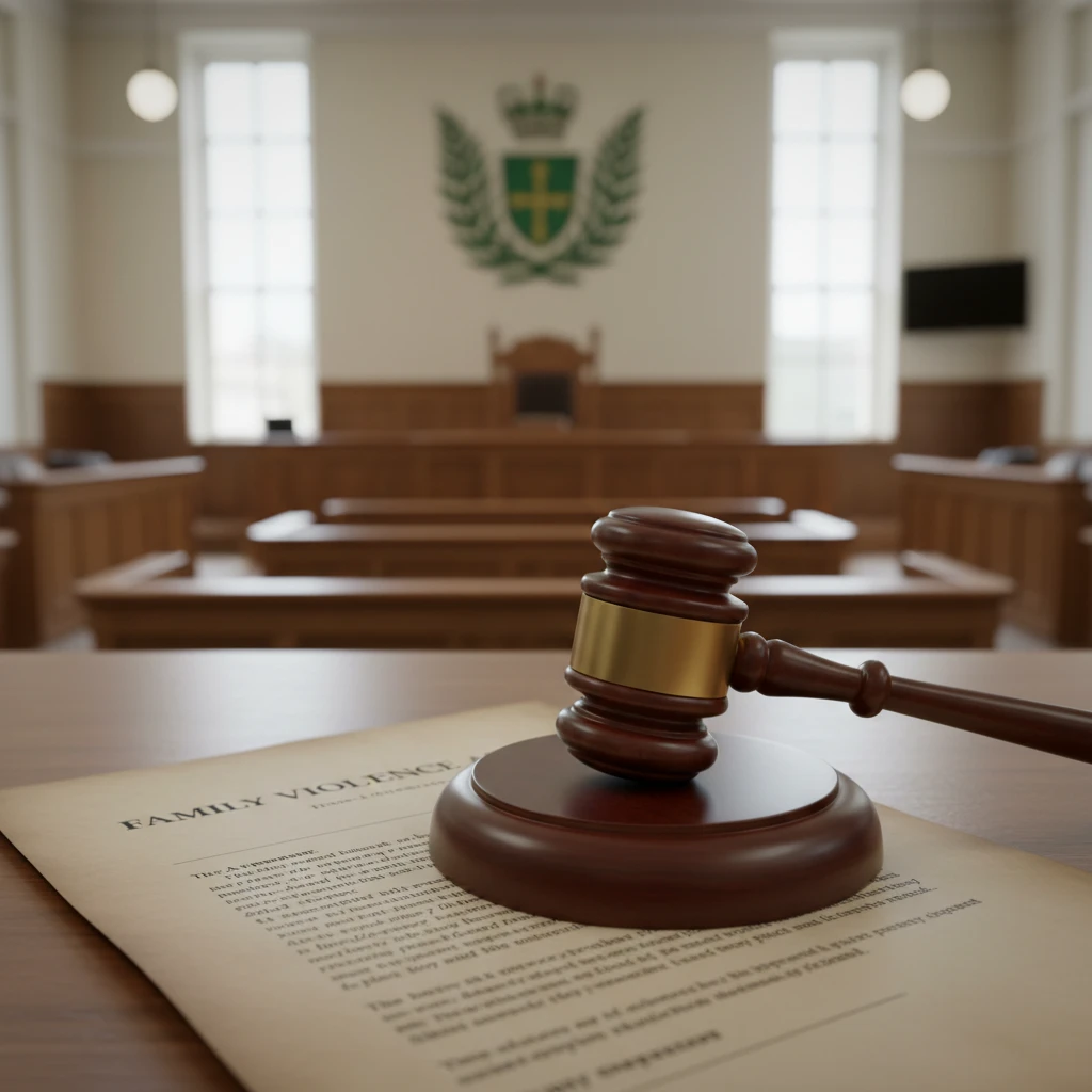 Gavel on legal documents representing the Family Violence Act 2018 in New Zealand